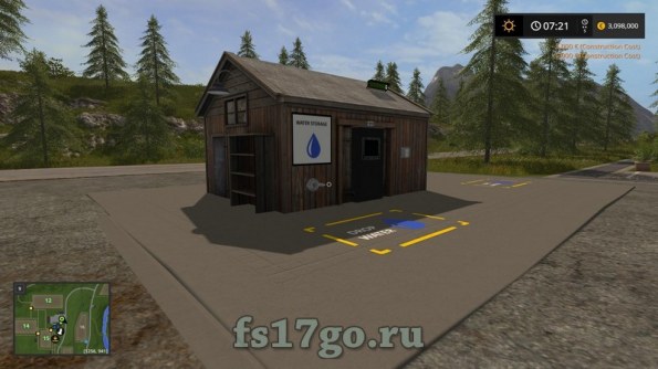 Мод Liquid Storage (Store fuel or water) для Farming Simulator 2017