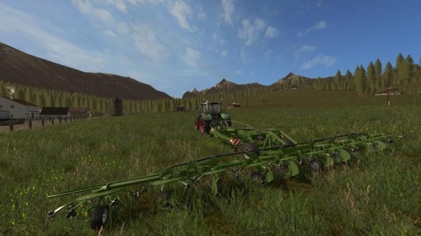 Сеноворошилка «Fendt Twister» для Farming Simulator 2017