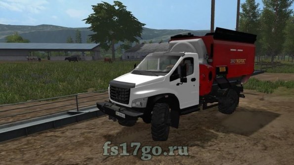 Мод «ГАЗ Next 4x4 Кормосмеситель» для Farming Simulator 2017
