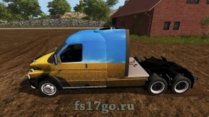 Мод «ГАЗ Ермак и полуприцеп» для Farming Simulator 2017