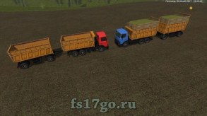 Мод «Маз 5516 и прицеп» для Farming Simulator 2017