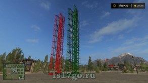 Мод «50 Meter Plow Re-Skinned Green» для Farming Simulator 2017