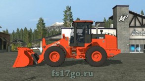 Мод погрузчик «Hitachi ZW150» для Farming Simulator 2017