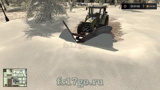 Мод «Отвал-клин» для Farming Simulator 2017