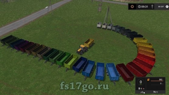 Мод «ПТС-10 с выбором цвета» для Farming Simulator 2017
