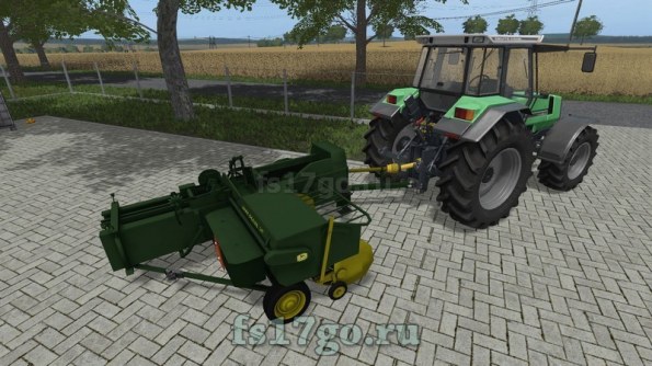 Мод «Baler John Deere 24T» для Farming Simulator 2017