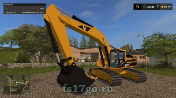Мод экскаватор «Cat 345B» для Farming Simulator 2017