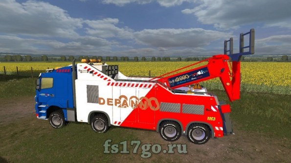 Мод эвакуатор MB Axor DEPAN 2000 Farming Simulator 2017