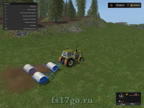 Мод «Fortschritt B481 Wiesenwalze» для Farming Simulator 2017