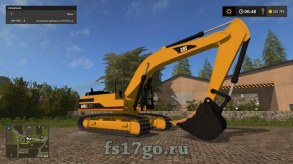 Мод экскаватор «Cat 345B» для Farming Simulator 2017