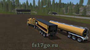 Мод Пак «Cat Truck & Trailer» для Farming Simulator 2017