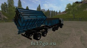 Мод «КамАЗ-54115 и модули» для Farming Simulator 2017