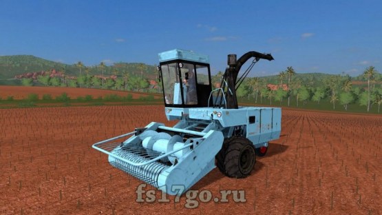 Мод «Fortschritt E-281 с 3 жатками» для Farming Simulator 2017