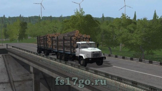 Мод «КрАЗ-6233М6 Лесовоз» для Farming Simulator 2017