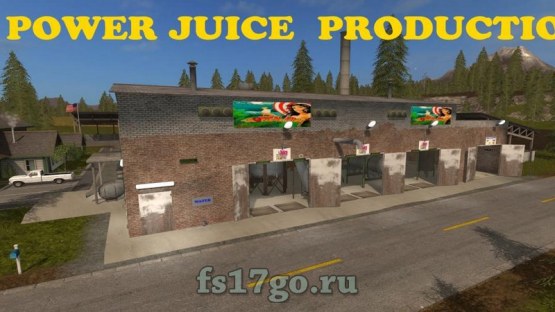 Мод «Power Juice Fabrik - производство сока» для Farming Simulator 2017
