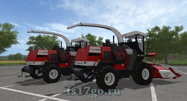 Мод «Дон 680M Красный» для Farming Simulator 2017