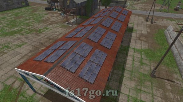 Мод «Навес с солнечными батареями» для Farming Simulator 2017