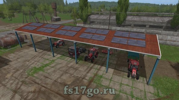 Мод «Навес с солнечными батареями» для Farming Simulator 2017