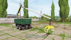 Мод «Fliegl TMK Tipper with Crane» для Farming Simulator 2017