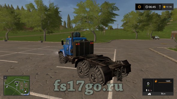 Мод «Краз-63221 Тягач» для Farming Simulator 2017