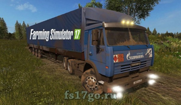 Мод «Камаз 54115 ГазПромНефть» для Farming Simulator 2017