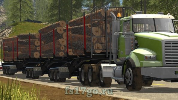 Мод «BBM RT Log Trailers» для Farming Simulator 2017