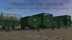 Пак прицепов «Bailey Trailers» для Farming Simulator 2017