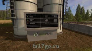 Мод «Silo Display» для Farming Simulator 2017