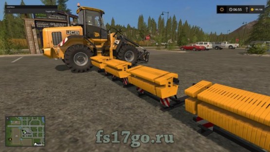 Пак противовесов «JCB 435s Rear» для Farming Simulator 2017