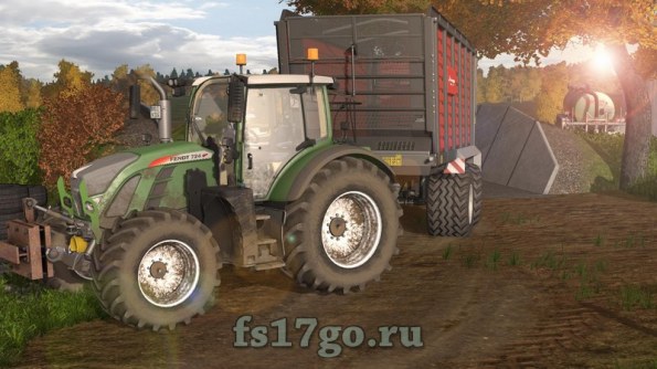 Мод «Kverneland silo trailer» для Farming Simulator 2017