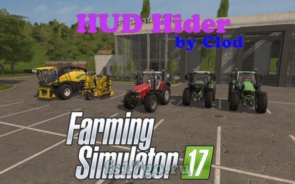 Мод Скрипт «HUD HIDER RUS» для Farming Simulator 2017