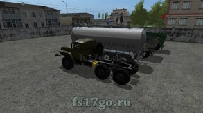 Мод «Урал Тягач с прицепами» для Farming Simulator 2017