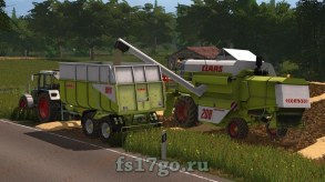 Комбайн «Claas Mega Pack» для Farming Simulator 2017
