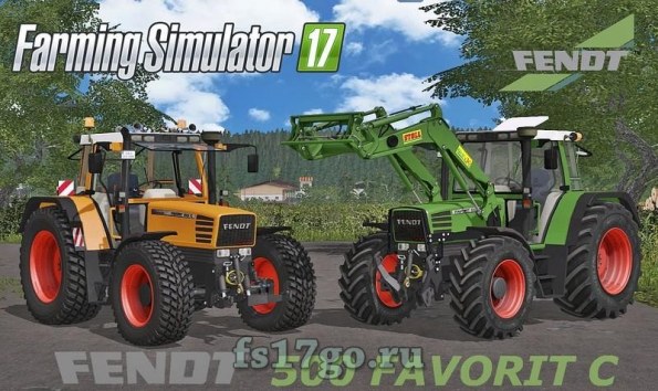 Мод «Fendt Favorit 512 C» для Farming Simulator 2017