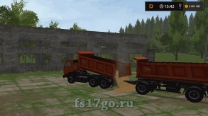 Мод «КамАЗ-65115 и Прицеп» для Farming Simulator 2017