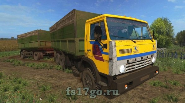 Мод «КамАЗ 55102 и Нефаз» для игры Farming Simulator 2017