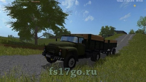 Мод «ЗиЛ-130 и прицеп ГКБ» для Фермер Симулятор 2017