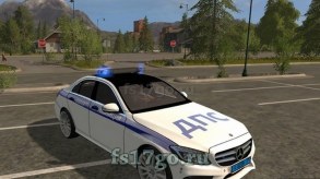 Мод «Mercedes Benz C250 AMG (ДПС/Полиция)» для FS 2017