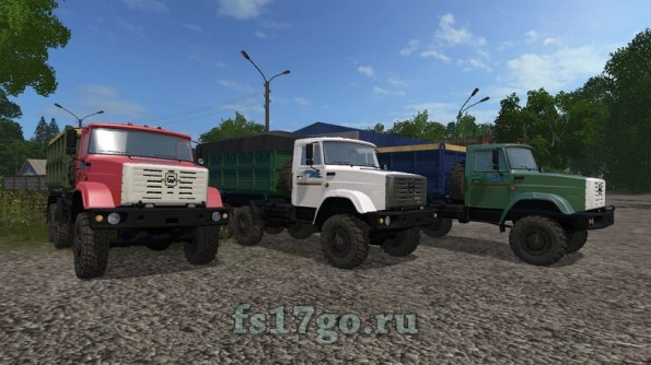 Мод «ЗиЛ-4334 Фермер и прицеп» для Farming Simulator 2017