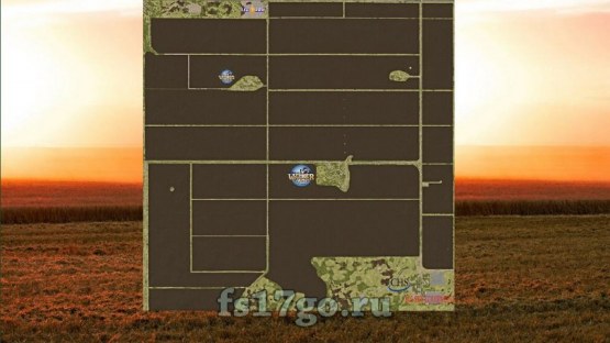 Карта с полями «Welker Farms» для Farming Simulator 2017