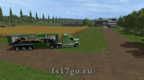 Мод «John Deere Trailer Bulk» для Farming Simulator 2017