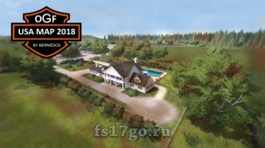 Карта «OGF USA Map 2018» для Farming Simulator 2017