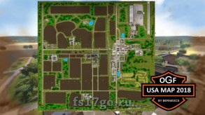 Карта «OGF USA Map 2018» для Farming Simulator 2017