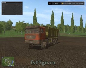 Мод «Shacman F2000» для Farming Simulator 2017