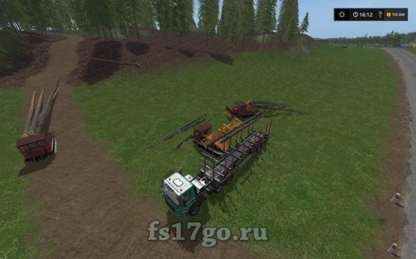 Мод «Пак трелёвщиков и погрузчика АТЗ» для Farming Simulator 2017