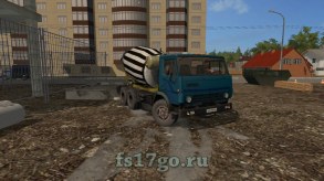 Мод «КамАЗ-5320 Бетоносмеситель» для Farming Simulator 2017