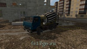 Мод «КамАЗ-5320 Бетоносмеситель» для Farming Simulator 2017