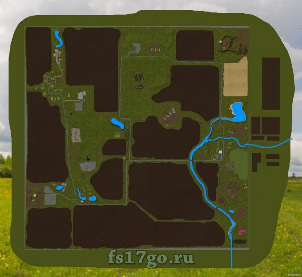 Карта «Максимовка 4х4» для Farming Simulator 2017