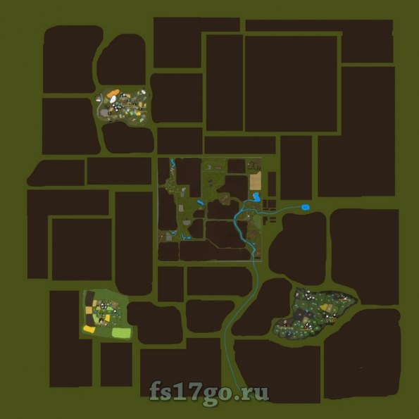 Карта «Максимовка 8х8» для Farming Simulator 2017