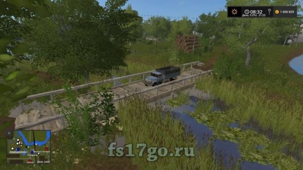 Мод «Размещаемый мост на карту Россия» для Farming Simulator 2017